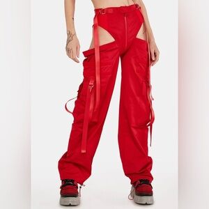 NAMILIA Panty Trousers XS Red